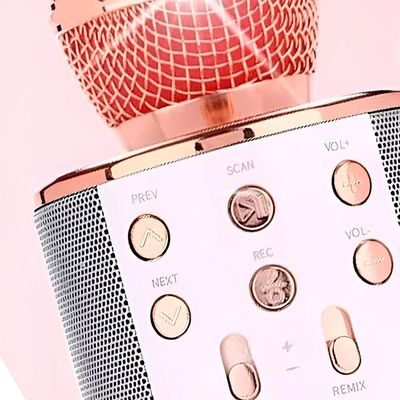 Microfone Karaoke Sem Fio Bluetooth Caixa Som