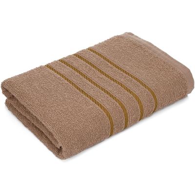Jogo de Toalha 2 Banho + 2 Rosto Montreal 100% Algodão Alta Absorção - Marrom