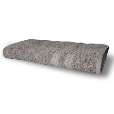 Kit 5 Toalhas de Banho 430g/m² Grande Grossa 80x150cm Itália Soft - Cinza
