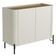 Aparador Buffet Para Sala de Jantar 2 Portas Pés Industrial Preto Naim I03 Luna Louro - Lyam Decor