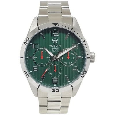 Relógio Tuguir Masculino Ref: Tgi37058 Multifunção Aço Prateado