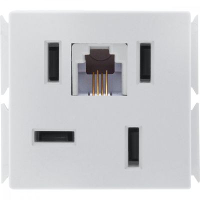 Modulo para Tomada de Telefone 4P e RJ11 Tramontina Aria Branco