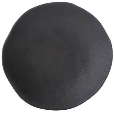 Jogo 6 Pratos Fundos Orgânicos Preto Matte 600ml Porto Brasil Caldos Sopas