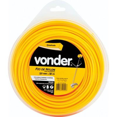 Fio De Nylon 3,0Mm X 50M Quadrado Vonder