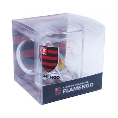 Caneca de Vidro Flamengo Com Abridor 350ml Oficial