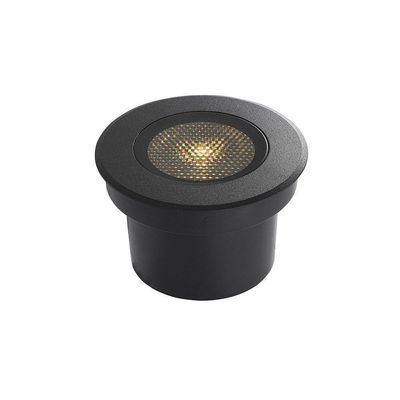 Embutido De Solo Led Nordecor Senf 6846 20w 12° Alto Irc 90 Bivolt Preto 2700k Luz Amarela