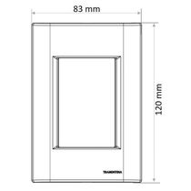 Conjunto 4x2 Com 2 Tomadas 2p+t 10 A 250 V Tramontina Giz Branco Tramontina