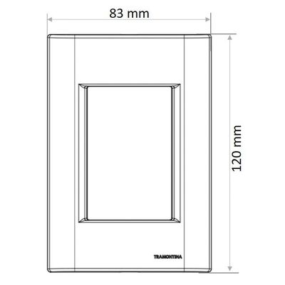 Conjunto 4x2 Com 2 Tomadas 2p+t 10 A 250 V Tramontina Giz Branco Tramontina