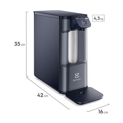 Purificador Electrolux Eletrônico Compacto Experience Pure 4x Digital Azul (PE12A) Bivolt