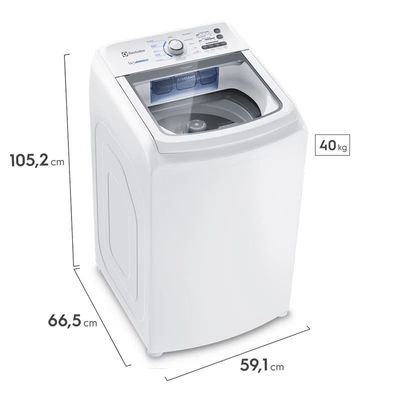 Máquina de Lavar Electrolux 14kg Branca Essential Care com Cesto Inox e Jet&Clean (LED14) 127V