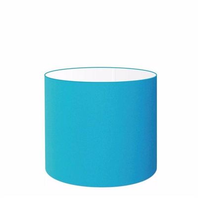 Cúpula Abajur Cilíndrica Cp-7016 ø35x30cm Azul Turquesa