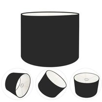 Cúpula Abajur Cilíndrica Cp-7011 ø30x21cm Preto