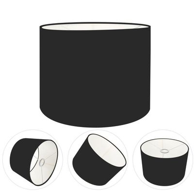 Cúpula Abajur Cilíndrica Cp-7011 ø30x21cm Preto