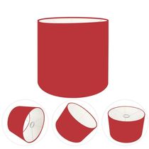 Cúpula Abajur E Luminária Cilíndrica Vivare Cp-7009 ø25x20cm - Bocal Nacional Bordo