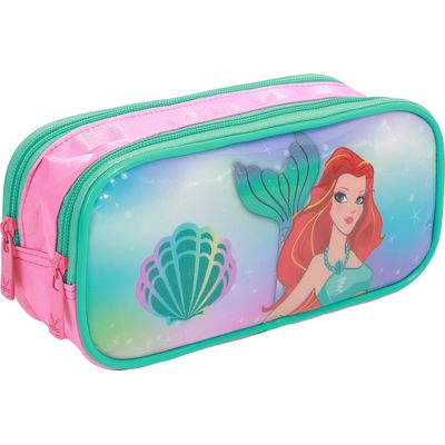 Kit Mochila Infantil Estojo e Lancheira Sereia Rosa - Yepp