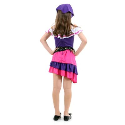 Fantasia Infantil - Cigana - Tamanho P (3 a 5 anos) - 33124 - Sulamericana
