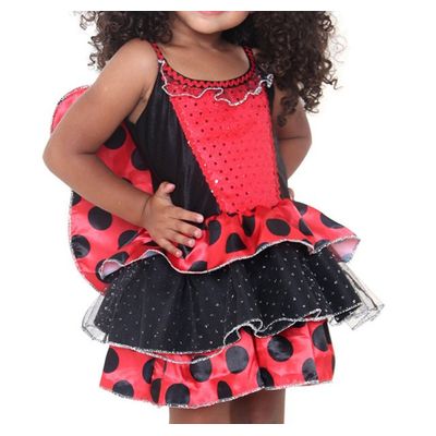 Fantasia Infantil - Joaninha Luxo Bebê - Tamanho P (1 ano) - 10685 - Sulamericana