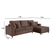 Sofa Martins M-187 Canto - V-211 Marrom