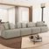 Sofá 5 Lugares Para Sala De Estar Living 394cm Arlo F04 Linho Bege - Lyam Decor