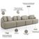 Sofá 5 Lugares Para Sala De Estar Living 394cm Arlo F04 Linho Bege - Lyam Decor