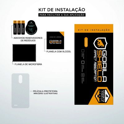 Película Traseira de Fibra de Carbono Transparente para Iphone 6 e 6s - Gorila Shield