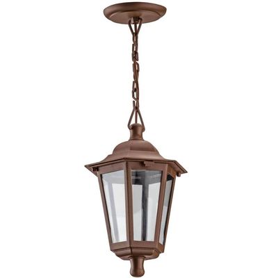 Luminária de Teto Lustre Pendente Retrô Grega Cristal Marrom Iluminação Sala de Estar Varanda