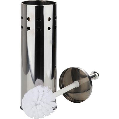 Escova Sanitária com Suporte Inox Cazza Prata