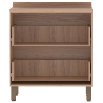 Balcão 80 cm Luciane Yara 2 Gavetas 1303 Vanilla/Graff