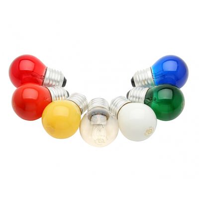 Lampada Bolinha 15Wx127V Amarela c/25pcs