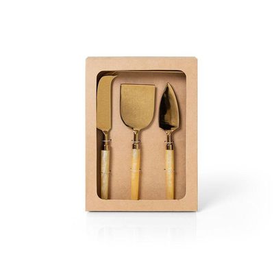 Conjunto De Talheres Copa E Cia Para Queijo 3 Peças Garbo Turim