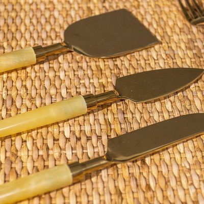 Conjunto De Talheres Copa E Cia Para Queijo 3 Peças Garbo Turim