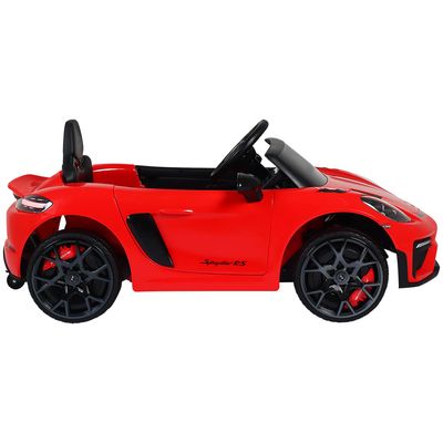 Carro Elétrico Infantil Porsche Spyder 718 RS 12V Vermelho Bel Único / 12V
