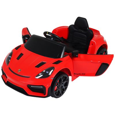 Carro Elétrico Infantil Porsche Spyder 718 RS 12V Vermelho Bel Único / 12V