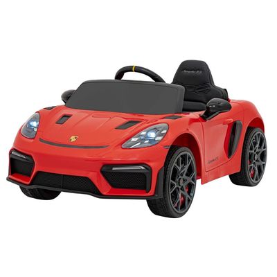 Carro Elétrico Infantil Porsche Spyder 718 RS 12V Vermelho Bel Único / 12V