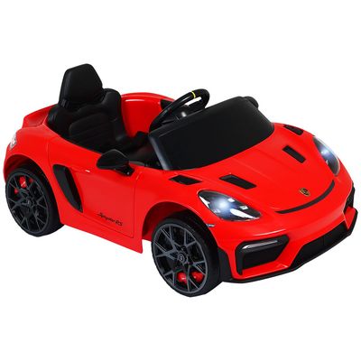 Carro Elétrico Infantil Porsche Spyder 718 RS 12V Vermelho Bel Único / 12V