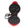 Mini Maquina Forma Elétrica Retro De Fazer Waffles Donuts Rosquinhas Vermelho