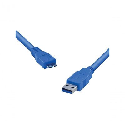 Cabo Para Hd Externo Usb 3.0 A Macho X Micro Usb B Macho 1.2 Metros U3ambmc-12