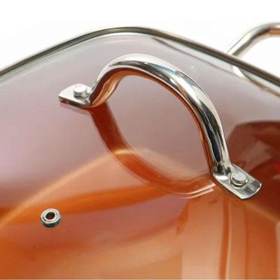 Panela Maxchef Caçarola Antiaderente 24 Cm Laranja