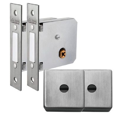 Super Trava 40mm Inox Escovado Dose Dupla - 9149-2 - Lockwell