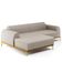 Sofá 5 Lugares Com Chaise De Estar Molino 320cm Bege C-107
