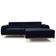 Sofá 4 Lugares Com Chaise Molino 255 Cm Azul Marinho C-287