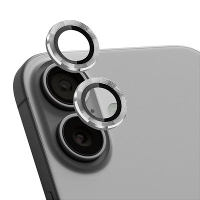 Protetor de Lente para iPhone 16 - One Armor - Frame para câmera - Prata - Gshield
