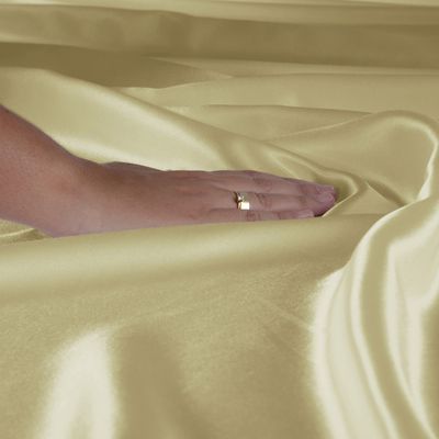 Jogo Cama Lençol Splendore Casal Padrão Cetim Charmousse Alto Brilho 4 Peças - Dourado