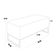 Kit 02 Puffs Decorativo Sala De Estar Cléo 90cm W01 Base Ferro Cobre Suede Cinza - Lyam Decor