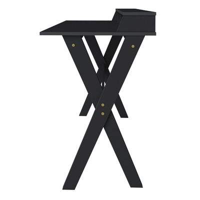 Mesa Para Escritório Escrivaninha Home Office Itália A02 Preto - Lyam Decor