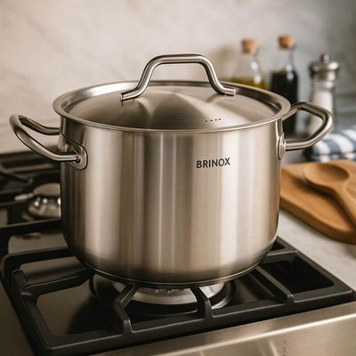 Tampa para Panelas Brinox Inox Profissional 24cm Frigideiras Caldeirões Caçarolas