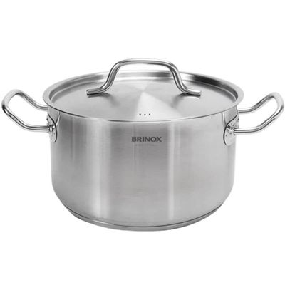 Tampa para Panelas Brinox Inox Profissional 24cm Frigideiras Caldeirões Caçarolas