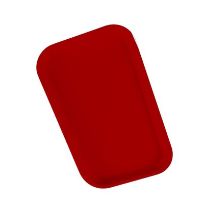Prato Assimétrico 13x20cm Vermelho em Polipropileno