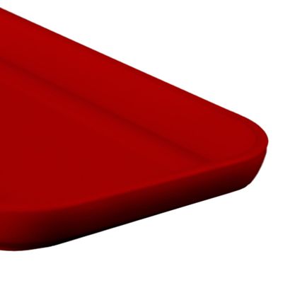 Prato Assimétrico 13x20cm Vermelho em Polipropileno