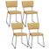 Kit 4 Cadeiras Decorativa Estofada Para Sala De Jantar Allana L02 Couríssimo Casco Fendi - Lyam Decor